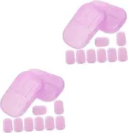 Sets Pack Travel Soap Sheets Compact Portable Hand Washing Soap for Travel Boxes