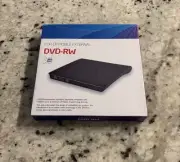 Pop-Up Mobile External DVD-RW Drive USB 3.0 Black Apple Mac OS Compatible New