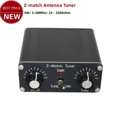 Z-match Antenna Tuner 5W 3-28MHz 25-2500ohms QRP Manual Tuner BNC Connector tp1