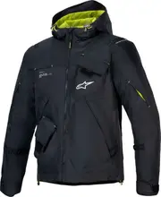 Alpinestars Mogress Air, textile jacket , color: Black/Neon-Yellow/White , size: XXL