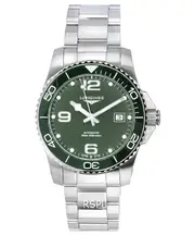 Longines HydroConquest Matt Green With Super-LumiNova Dial Automatic Diver's L3.781.4.06.6 300M Men's Watch