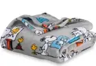 Berkshire Cute Character Snoopy Plush Grey Blanket 50”x 60” Peanuts Art Class