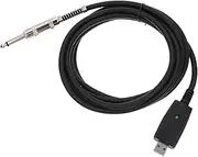 Toyvian USB to Guitar Audio Cable Professional Connection Cord for Electric Guitars Easy Storage Durable Design for Musicians and Performers