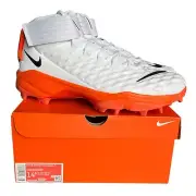 Nike Force Savage Pro 2 Shark Size 14.5 Football Cleats White/Orange BV5448-100