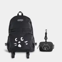 在飛比找Yahoo!奇摩拍賣優惠-【熱賣精選】日本新款NYA驚訝貓男女學生可愛書包後背包二件套