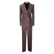 [Tagliatore] Tagliatore Double-breasted Trouser Suit 42 IT BROWN
