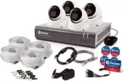Swann PRO SERIES HD 4DomeCamera Indoor/Outdoor Wired 1TB DVR Surveillance System