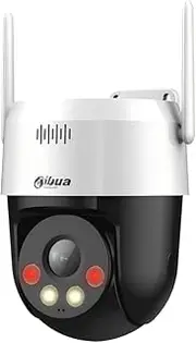 DaⲎua 5MP Wire-Less Security Camera DH-P5AE-PV with Active Defense, AI Human/Vehicle Detection, 360° PTZ, Two-Way Talk, Sound & Light Alarm, Smart Dual Light, Micro SD Slot(256 GB), IP66, H.265+