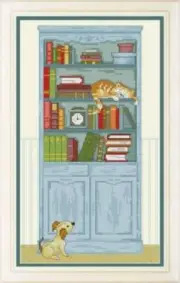 Cross stitch kit Read with me 15x26cm Aida 16ct embroidery needlepoint kit