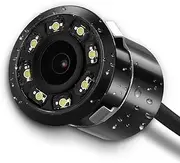 Rear View Backup Camera - 170° HD Car Reverse Parking Reversing Camera Rear Front View Backup Night Vision-i.8LED Rear View IR Camera Parking