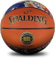 Spalding NBL Game Ball Series Indigenous All Surface Basketball, Brown, Size 6