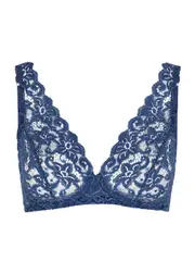 Hanro Moments Lace Soft-cup bra - Navy 34C