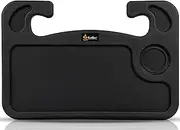 EcoNour 2 in 1 Steering Wheel Desk | Laptop Mount With Pen Holder | Food Tray for Eating With Drinks Holder | Multipurpose Travel Car Accessories