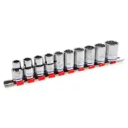 Trojan 10 Piece Socket Rail Set 1/2"