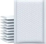 MILIOG Bubble Mailers 5x8 Inch White 25 Pack | Waterproof Padded Envelopes | Self Seal Adhesive, Tear-Resistant | Small Business Mailing Packages for Jewelry, Makeup, Accessories