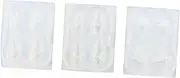3 Sets Body Silicon Nail Art Mold DIY Nail Art Mold Molds for Nail DIY Nail Mold Nail Art Carving Silcone Molds DIY Making Tool Nail DIY Template Nail Stencil Plates