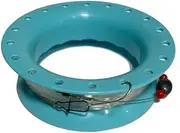 Hand Reel Cuban YOYO 6" hook keeper with 40 Lb 140 Yards mono line, stainless steel leader, 3/0 Japan made hook