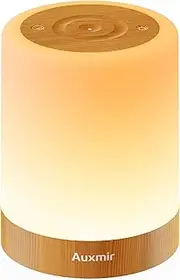 Auxmir LED Night Light for Kids Baby Bedside Lamp Touch Dimmable Tabletop RGB Colors Changing 5 Brightness Adjustable Rechargeable Portable Lamp for Bedroom Living Room Outdoor Camping
