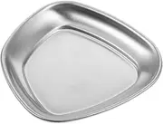 PAMINGONO Nail Salon Supplies Tray Stainless Steel Organizer for Nail Tools Soaking Craft Storage Container