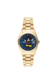Disney Mickey Collector’s Edition 35mm Blue Dial Gold Watch