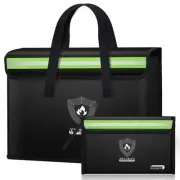 Fireproof Document & Money Bags, Large Fireproof Safe Bag Box (15.4 x 11.8x 5...