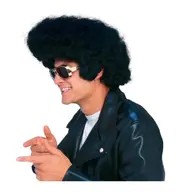 Rock & Roll King 1950s Greaser Large Pompadour Men Costume Wig
