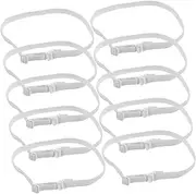[DOITOOL] Bow Tie Fastener Polyester Bow Tie White Wear-resistant Strap Strap