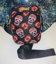BETSEY JOHNSON Halloween SKULL Crossbody BAG Vampire Fangs NWT
