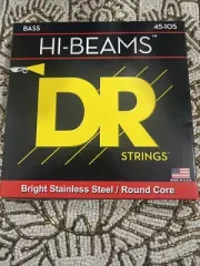 HI-BEAMS - Stainless Steel 4-String Bass Guitar Strings, 45-105, Round Core New