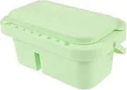Oil Painting Brush Bucket Cleaners Electric Shower Scrubber Mini Wet Palette Make up Brushes Straw Cleaner Rubbish Bin Paint Brushes Pen Dustbin Paintbrush Cup Light Green