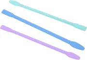 OATIPHO 3Pcs Silicone Beauty Tool DIY Face Mask Mixing Sticks for Salon Home Use Easy to Durable Stirring Rods