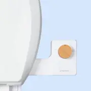 TUSHY Fresh Bidet: Ultra Slim Toilet Seat Attachment Bamboo Knob