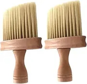 Kisangel 2Pcs Wooden Handle Musical Instrument Cleaning Brush Guitar String Cleaner Violin Brush Dusting Tool for Guitars Pianos Ukuleles Drums