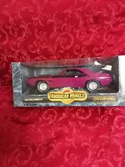 Rare 1/18 Ertl American Muscle 1970 Challenger R/T Pink Black #7251 340 six pack