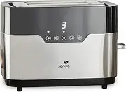 [senya] Toaster Stainless Steel Smart Toaster, 2 Wide Columns, Tactile Buttons, LED Shade, Stainless Steel Body 850W