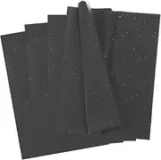 uxcell 60 Sheets Wrapping Tissue Paper, Glitter Tissue Paper for Gift Bags 14 x 20 Inch Sparkle Tissue Paper for Gift Wrapping, DIY Crafts, Packing, Black