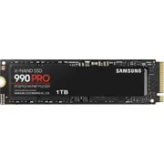 Samsung 990 Pro 1TB M.2 NVMe Internal SSD PCIe Gen 4 - Up to 7450MB/s Read - Up to 6900MB/s Write - 1200K/1550K IOPS - 5 Years Warranty or 600 TBW [MZ-V9P1T0BW]