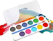 Kids Watercolor Paint Set | Assorted Watercolor Palette - Classroom Drawing Art, Safe Bulk Kids Paint for Easter, Birthday, Children's Day