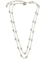 [Gregory Ladner] Chain Necklace in Pearl Gold