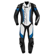 Laser Pro Perforated Black Blue 1 Piece Racing Suit