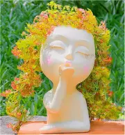 Face Planter Face Flower Pots for Plants Succulent Planter Head Planter Pot Face