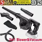 Cordless Leaf Blower Handheld Electric Jobsite Air Blower for Makita 18V Battery