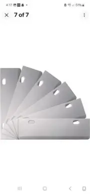 Heavy-Duty Grill Scraper Blade Replacement Set for BBQ (6 Pack)