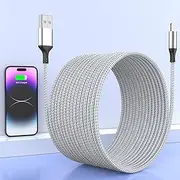 iPhone Charging Cable 5 m, Long, Apple MFi Certified, Original Lightning to USB Cable, Quick Charge 16 ft Nylon Apple Charging Cable for Apple iPhone 14/13/12/11/XS/XSMax/XR/X/8/7 Plus/6/6s Plus