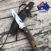 028# BROWNING Fixed Blade Knife Hunting Camping Knife With Leather Sheaf