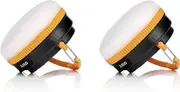 Super Bright Battery Operated Outdoor Garden Hanging Gazebo Light LED Camping Lantern - Two Pack
