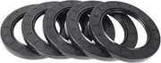 X AUTOHAUX Universal Oil Seal TC Double Lip W Steel Spring Seal Ring Rotary Shaft Seal 70x105x10mm High Pressure Nitrile Rubber Black 5 Pcs