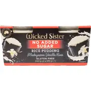 Wicked Sister Rice Pudding No Added Sugar Madagascar Vanilla Bean 170g x 2 pack