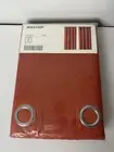 IKEA Mariam Burnt Orange Curtains, 2 Light Filter Panels. 57” x 98”