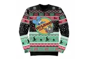 The Simpsons Unisex Adult Itchy And Scratchy Show Knitted Jumper (Multicoloured) - UTHE2985